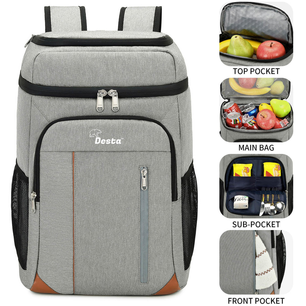 Desta 22L adjustable shoulder straps for comfortable all-day wear