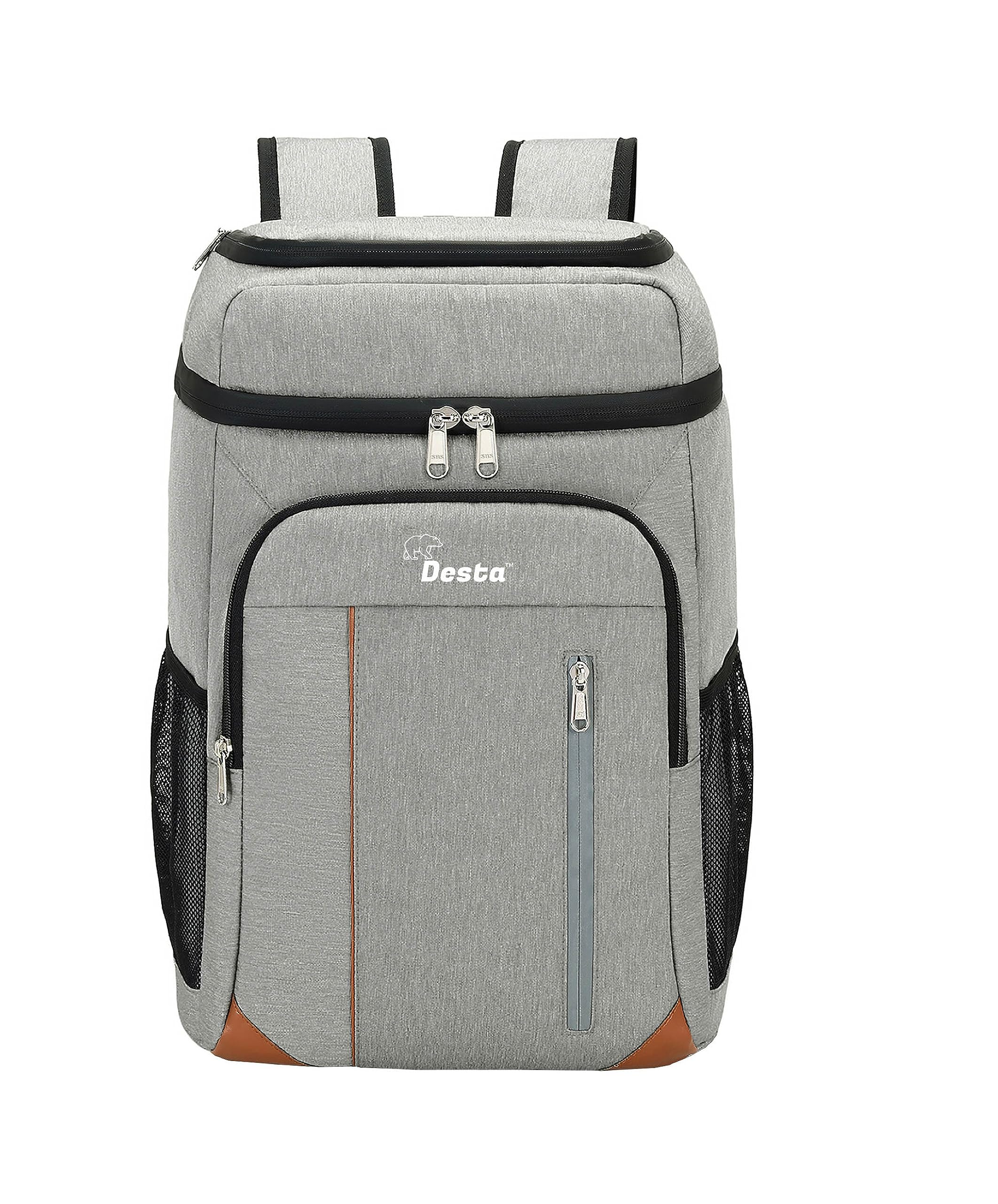 Desta 22L backpack cooler front pocket for quick snack access during hikes