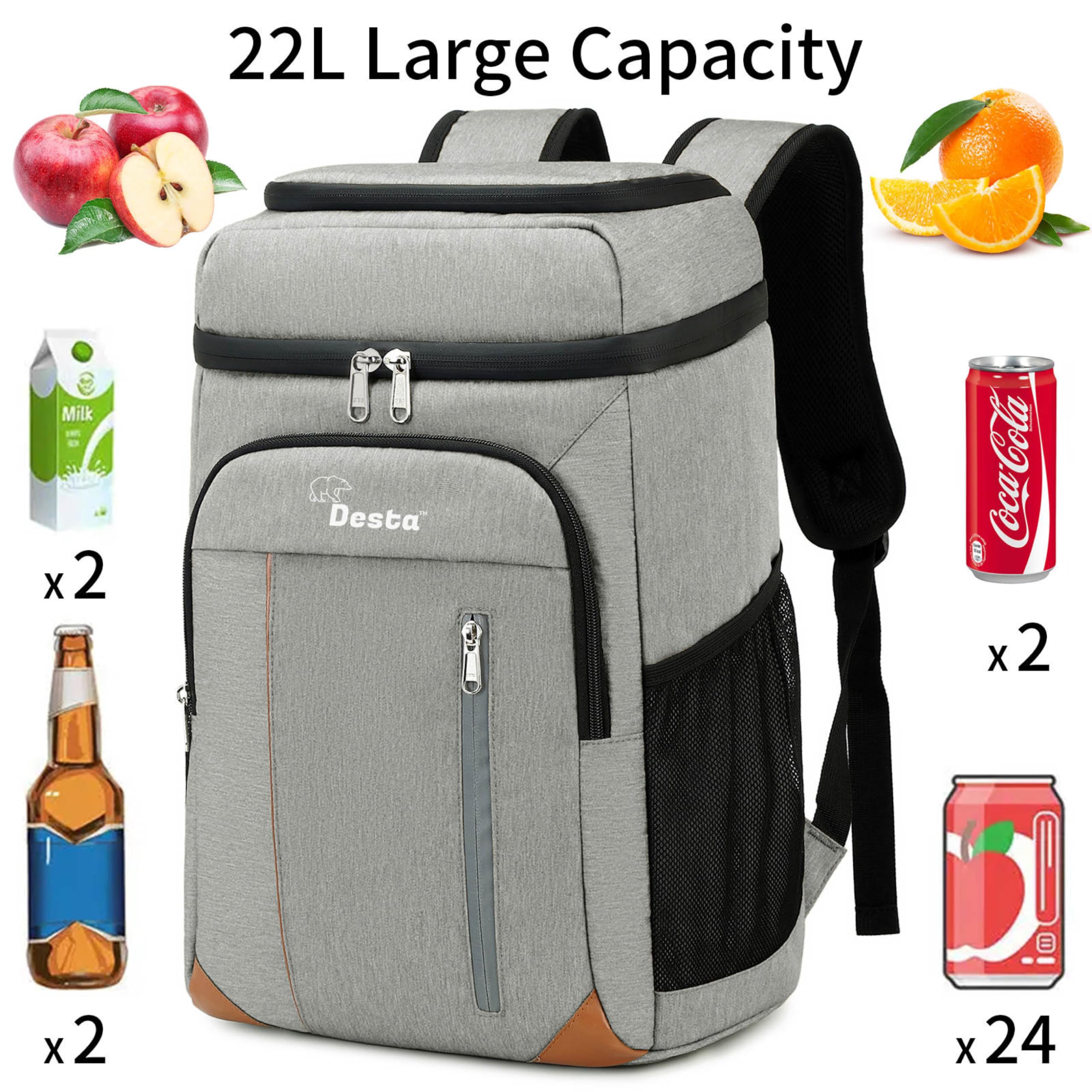 Desta 22L water-resistant shell protecting contents in light rain