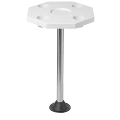 Detmar removable octagonal white marine table top for quick boat or RV dining