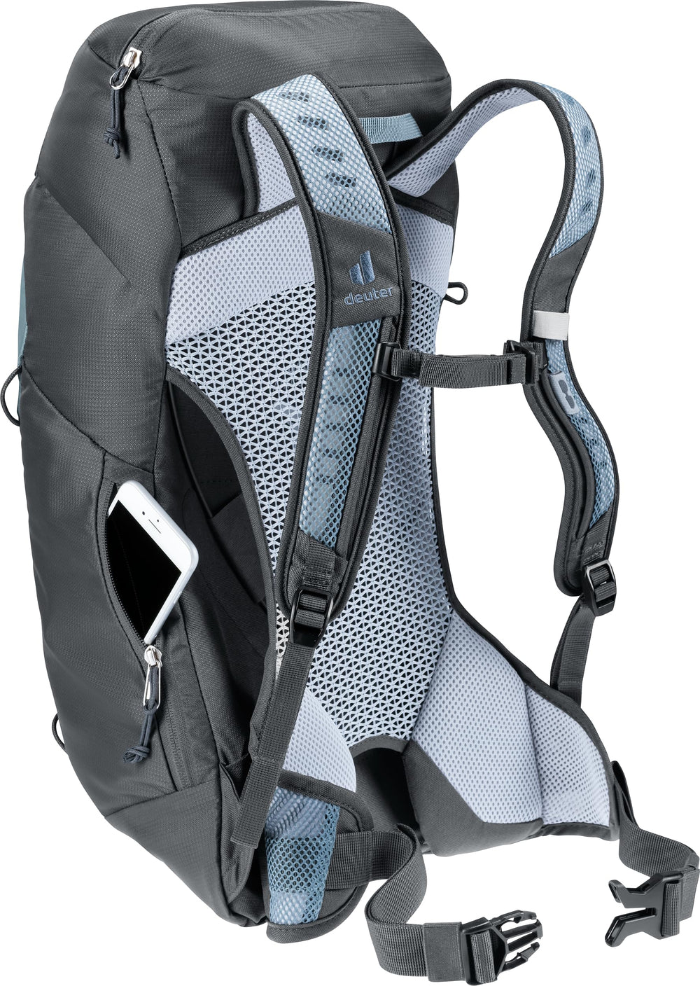 Deuter AC Lite 14L SL mesh side pocket for small items on the go