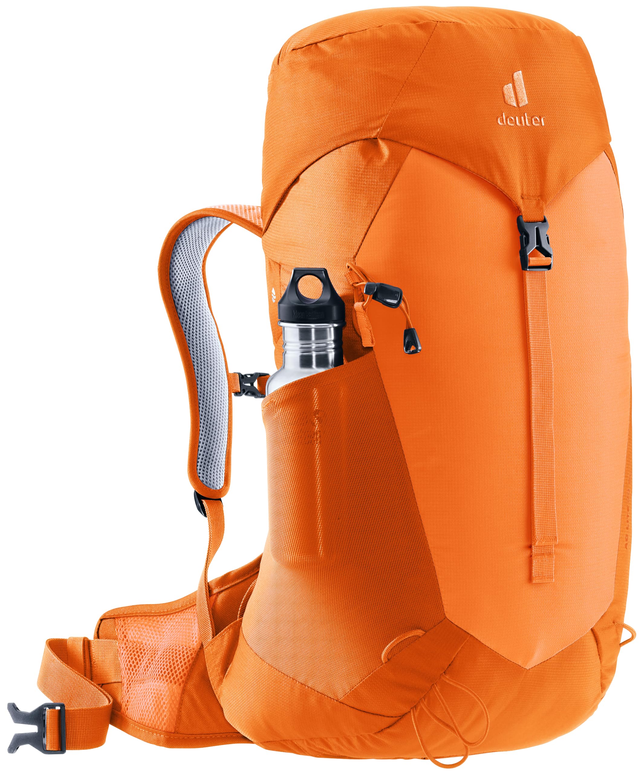 Deuter AC Lite 22 SL back system seen from behind emphasizes breathable mesh and support.