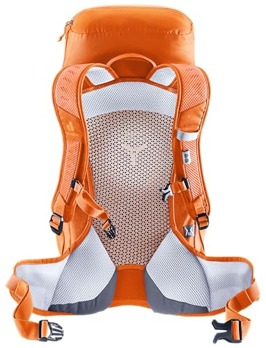 Ergonomic hip fins of Deuter AC Lite 22 SL offer stable carry and airflow.