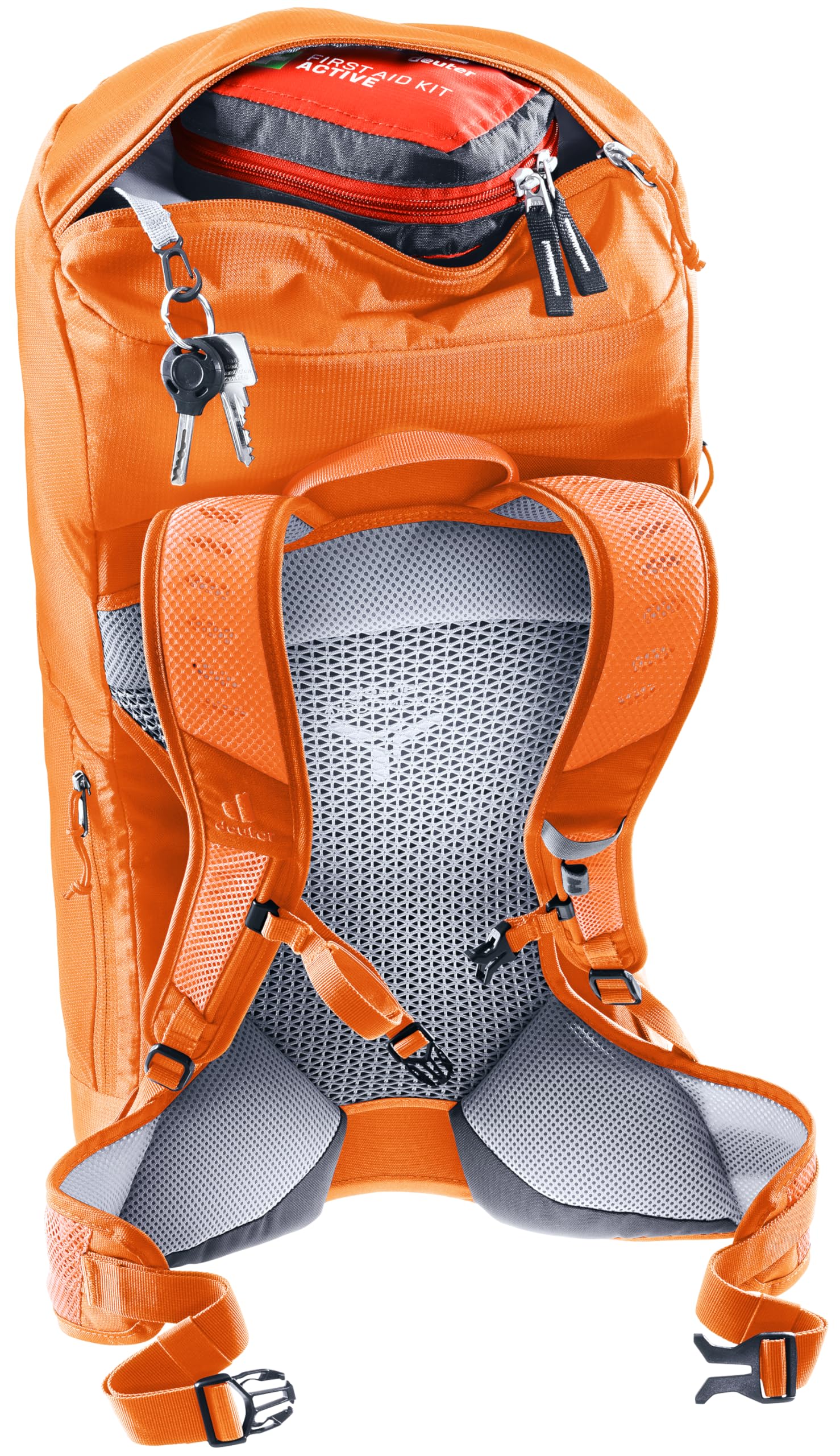 Rain cover included for sudden showers on the trail.