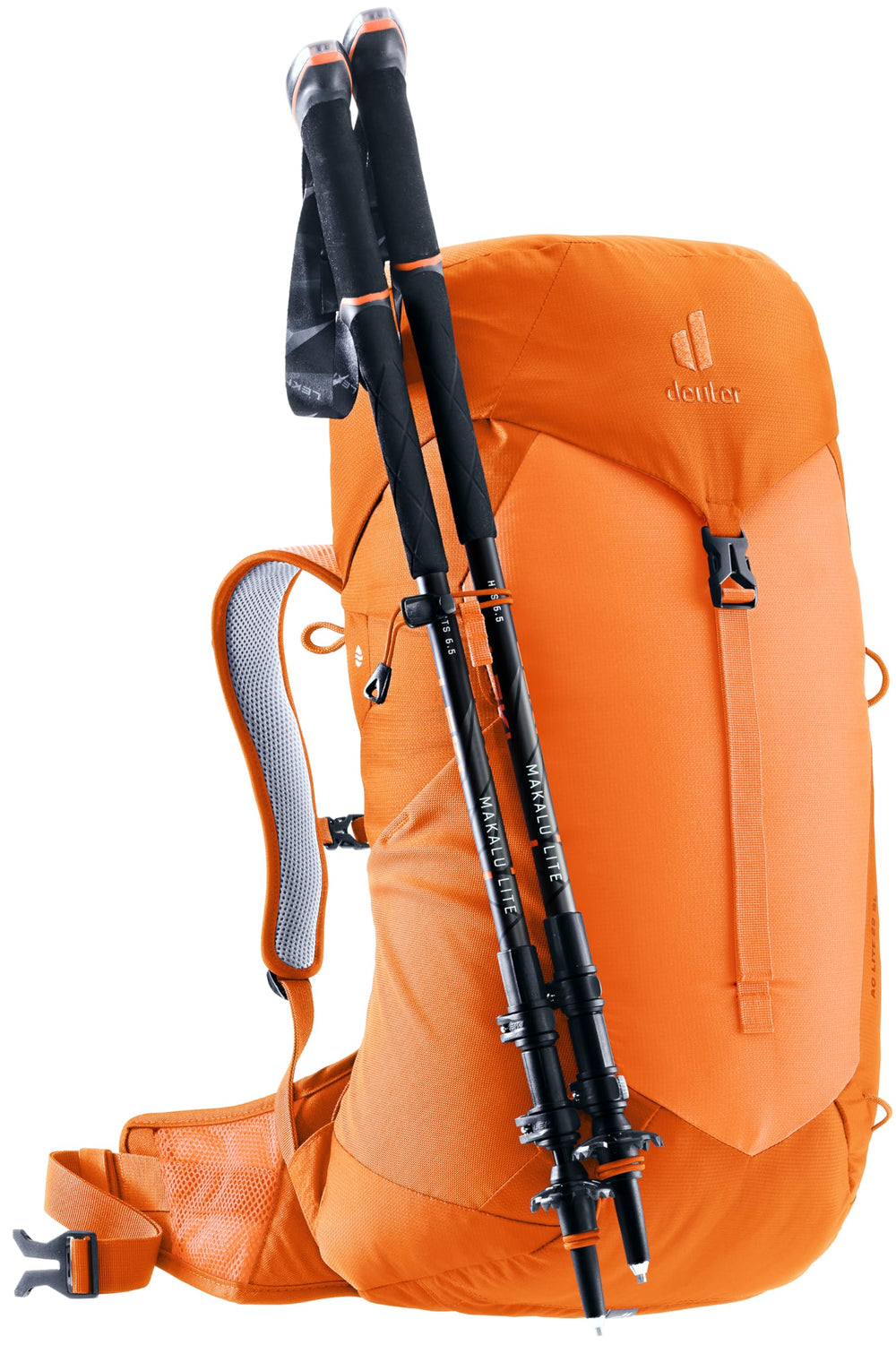 Recycled materials highlight sustainable design for responsible hikes.