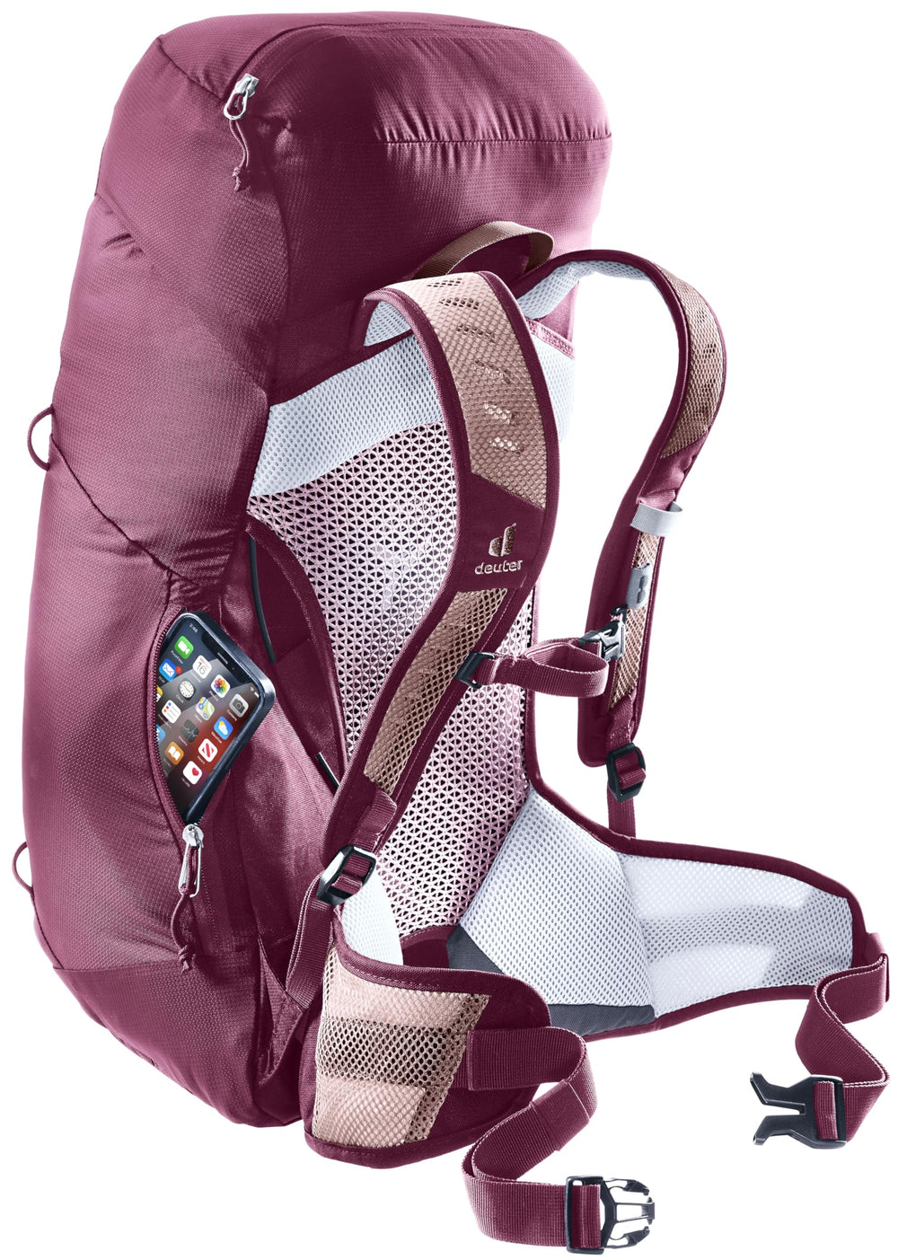 Deuter AC Lite 22L SL aircomfort back system promotes breathable comfort