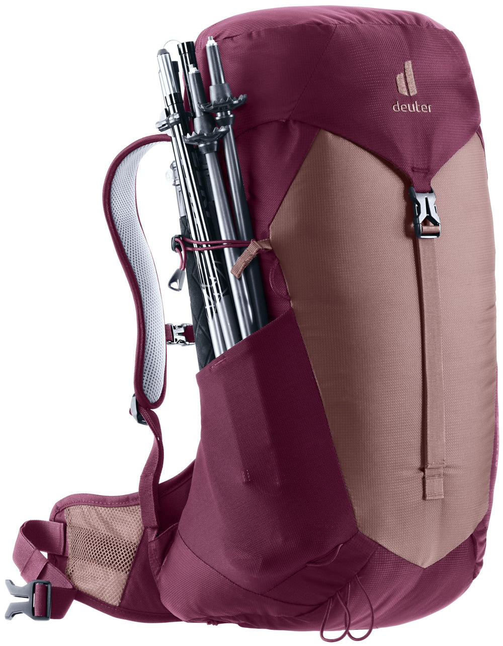 Deuter AC Lite 22L SL trekking-pole attachment keeps gear secure
