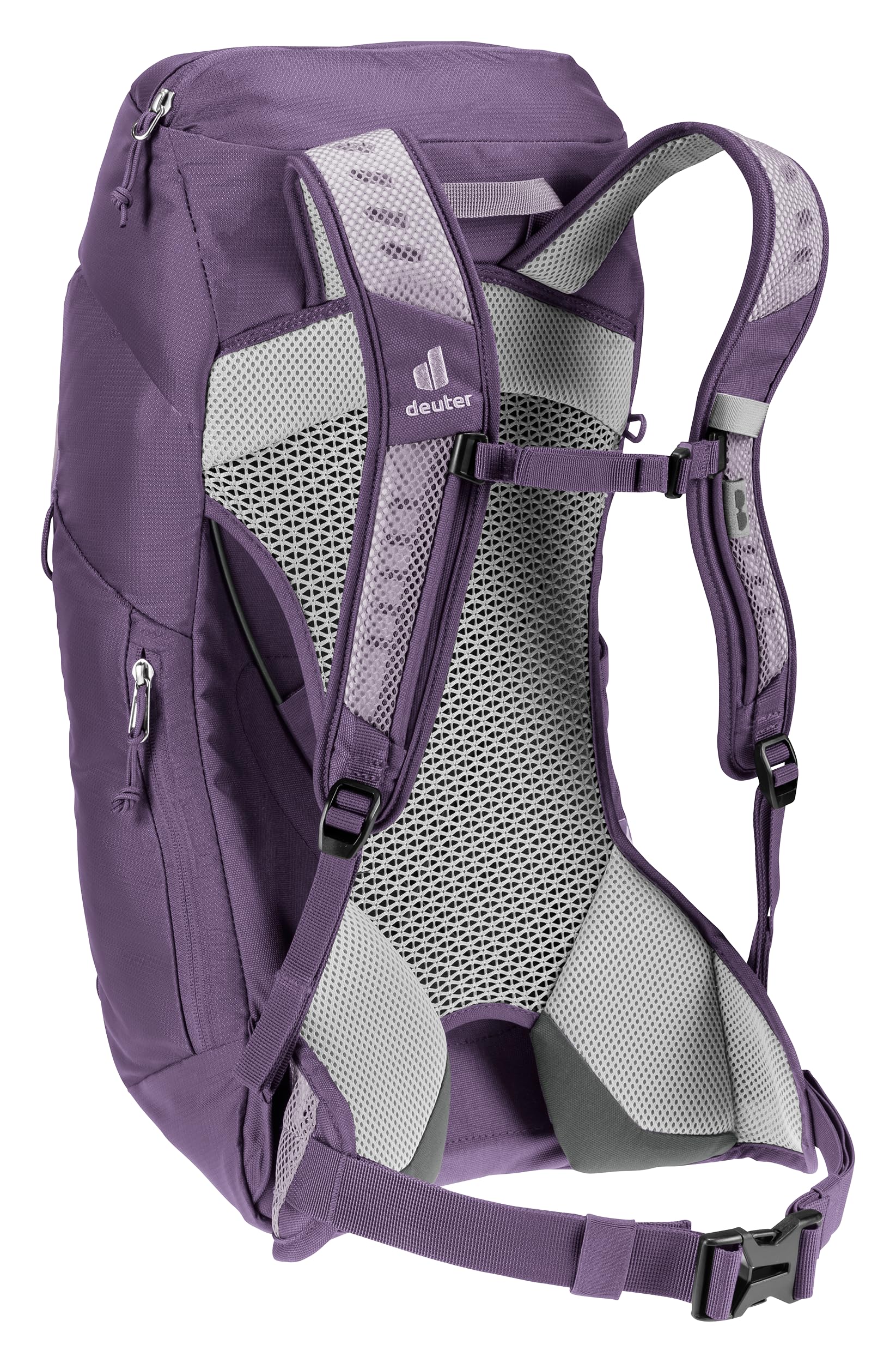 Deuter AC Lite gear loops and trekking pole holder enable external pole carry.