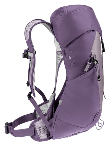 Deuter Aircomfort back system highlights airflow and lightweight comfort during ascent.