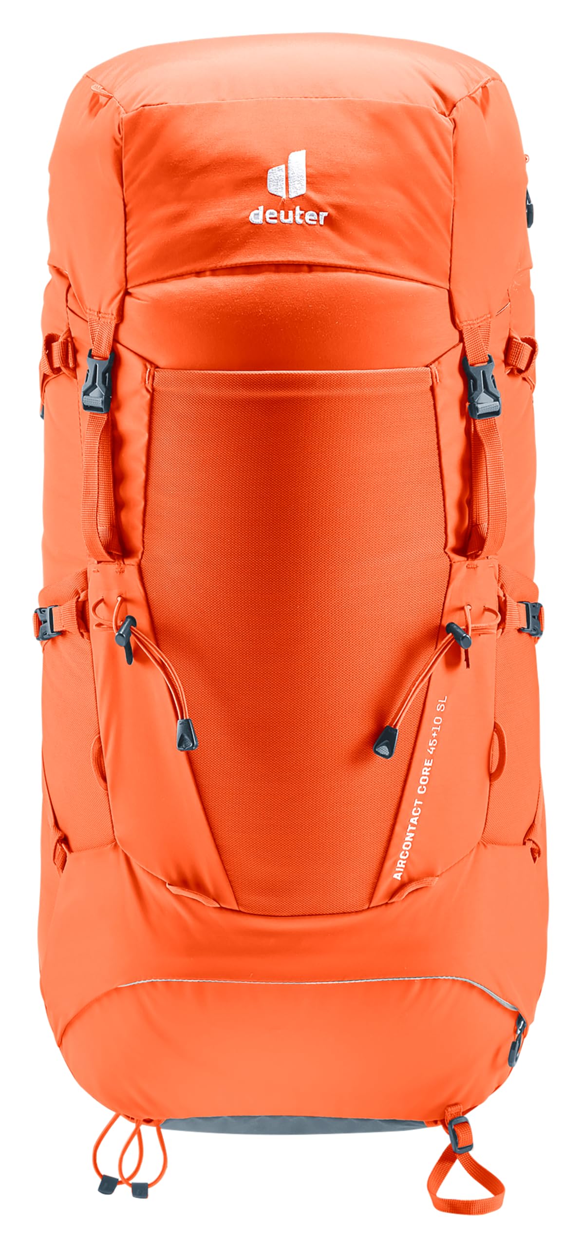 Deuter ergonomic hip fins and lumbar pad support load transfer