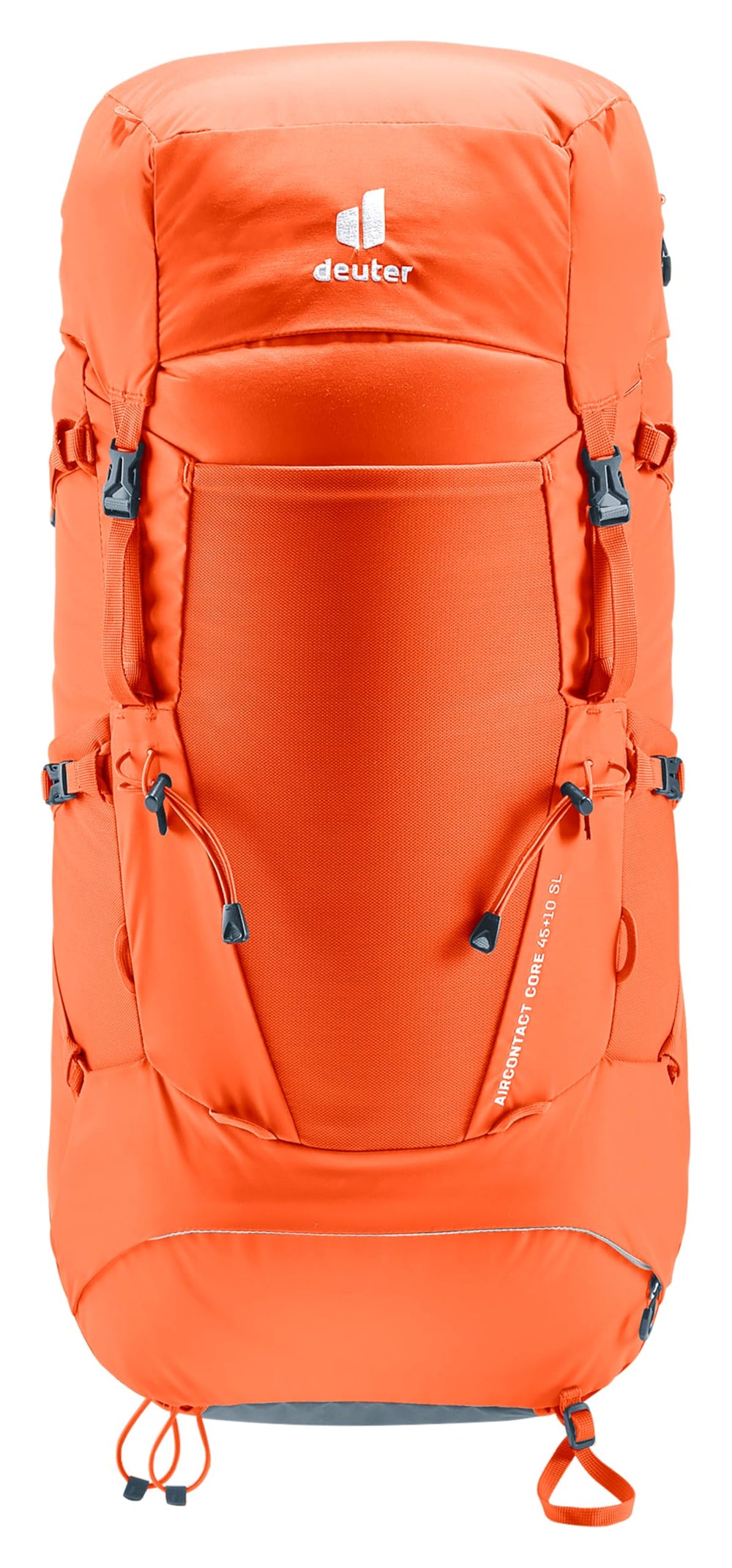 Deuter ergonomic hip fins and lumbar pad support load transfer