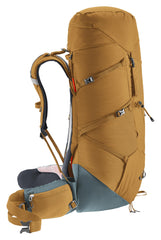 Deuter Aircontact Core 50+10L waist belt adjuster close-up for heavy loads