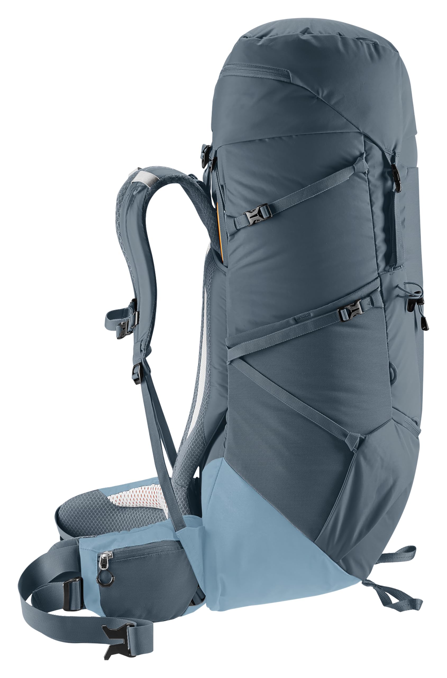 Deuter Aircontact Core 65+10 ink spindrift collar enables volume expansion