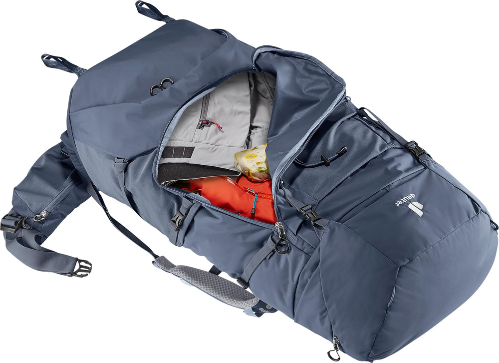 Deuter Aircontact Core 65+10 ink external pockets for easy reach