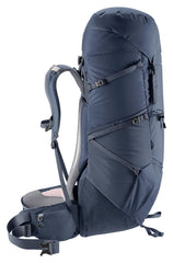 Deuter Aircontact Core 65+10 ink J-shaped zipper closure for quick access