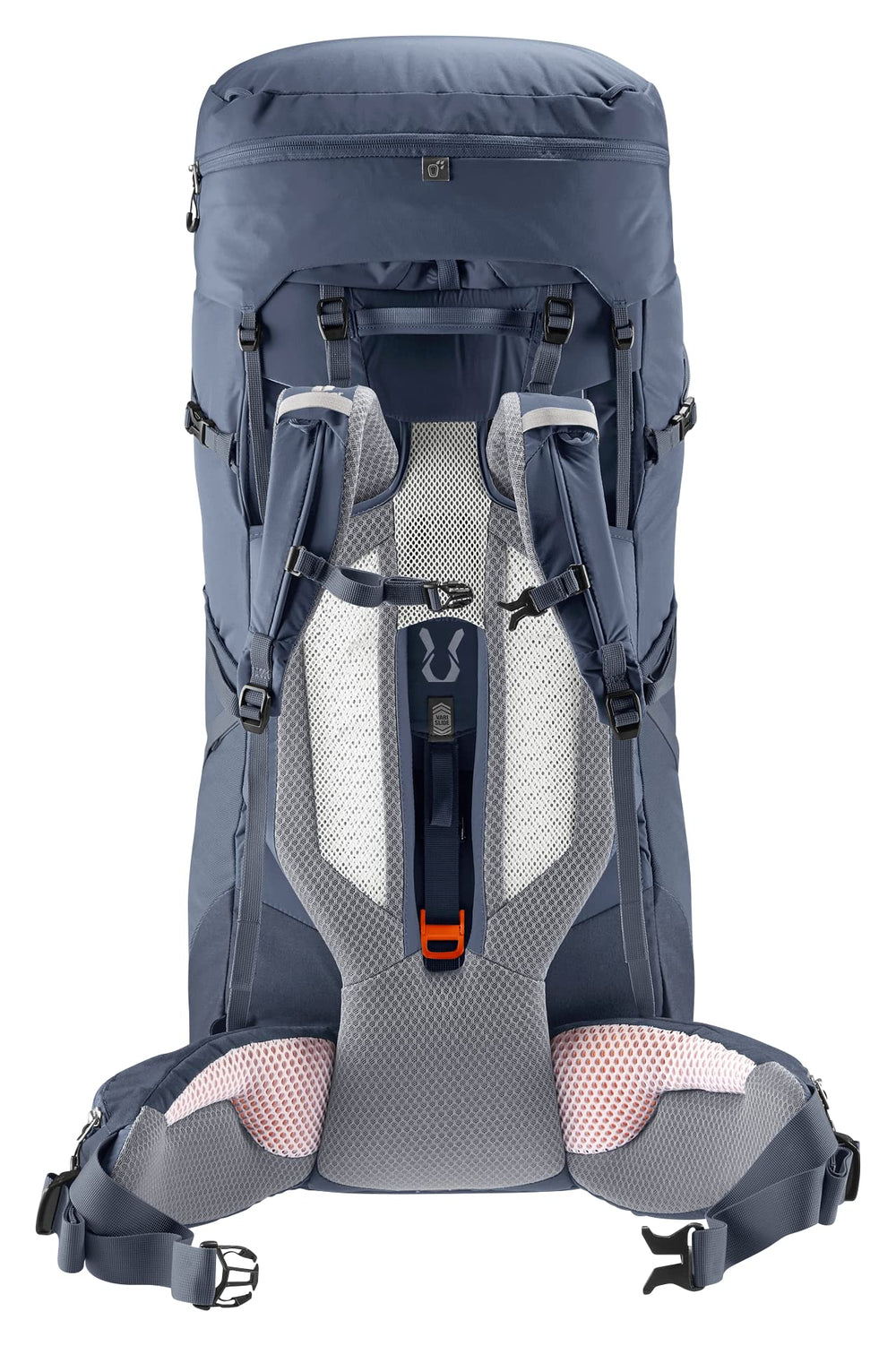 Deuter Aircontact Core 65+10 ink top lid close-up for organized packing