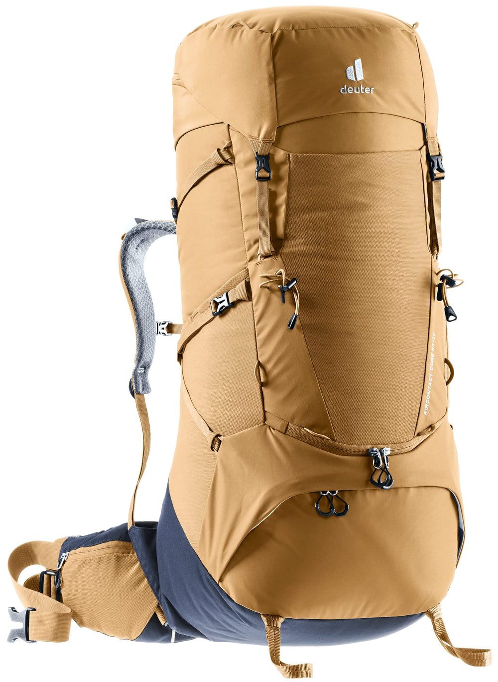 Deuter Aircontact Core 65+10L organized pockets for quick access