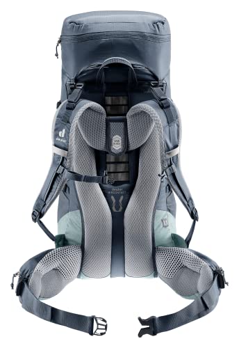 Deuter Aircontact Lite 35+10 hip fins with pockets offer quick-access storage.