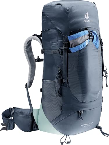 Deuter Aircontact Lite 35+10 adjustable shoulder straps for a secure feel.