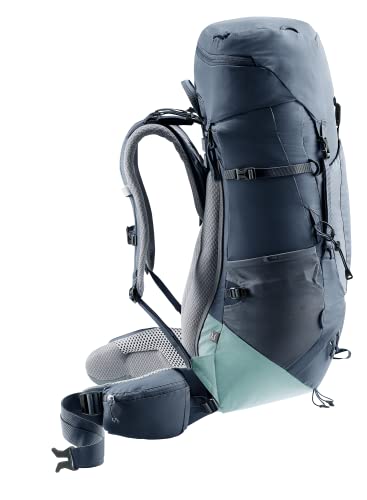 Deuter Aircontact Lite 35+10 adjustable straps with VariQuick for a personalized fit.