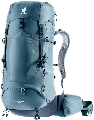 Back panel detail of Deuter Aircontact Lite 50+10 enhancing ventilation
