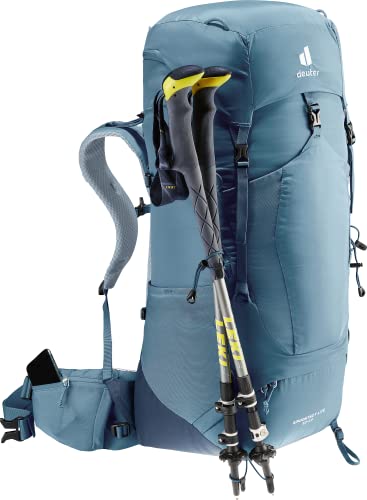 Trekking pole attachment on Deuter Aircontact Lite 50+10