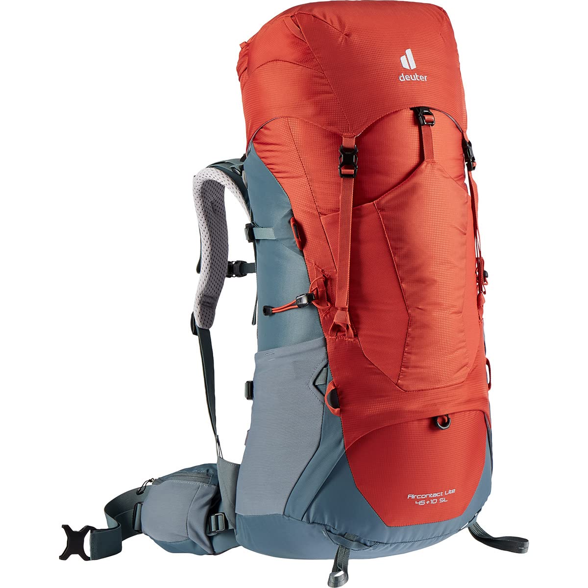 Deuter Aircontact Lite back system on Peppers Teal backpack for balanced load