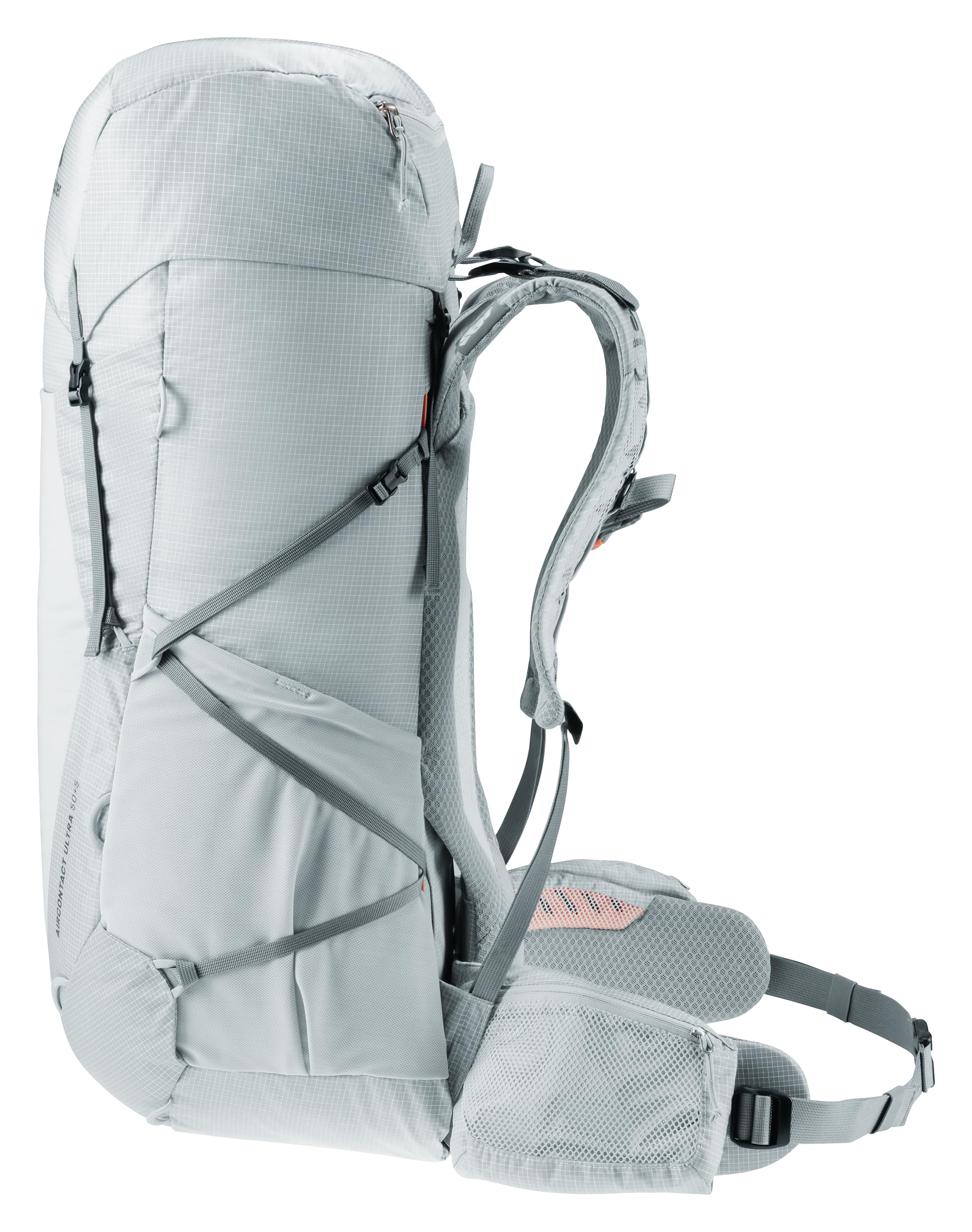 Deuter Aircontact Ultra 50+5 back system promotes ventilation and reduced perspiration