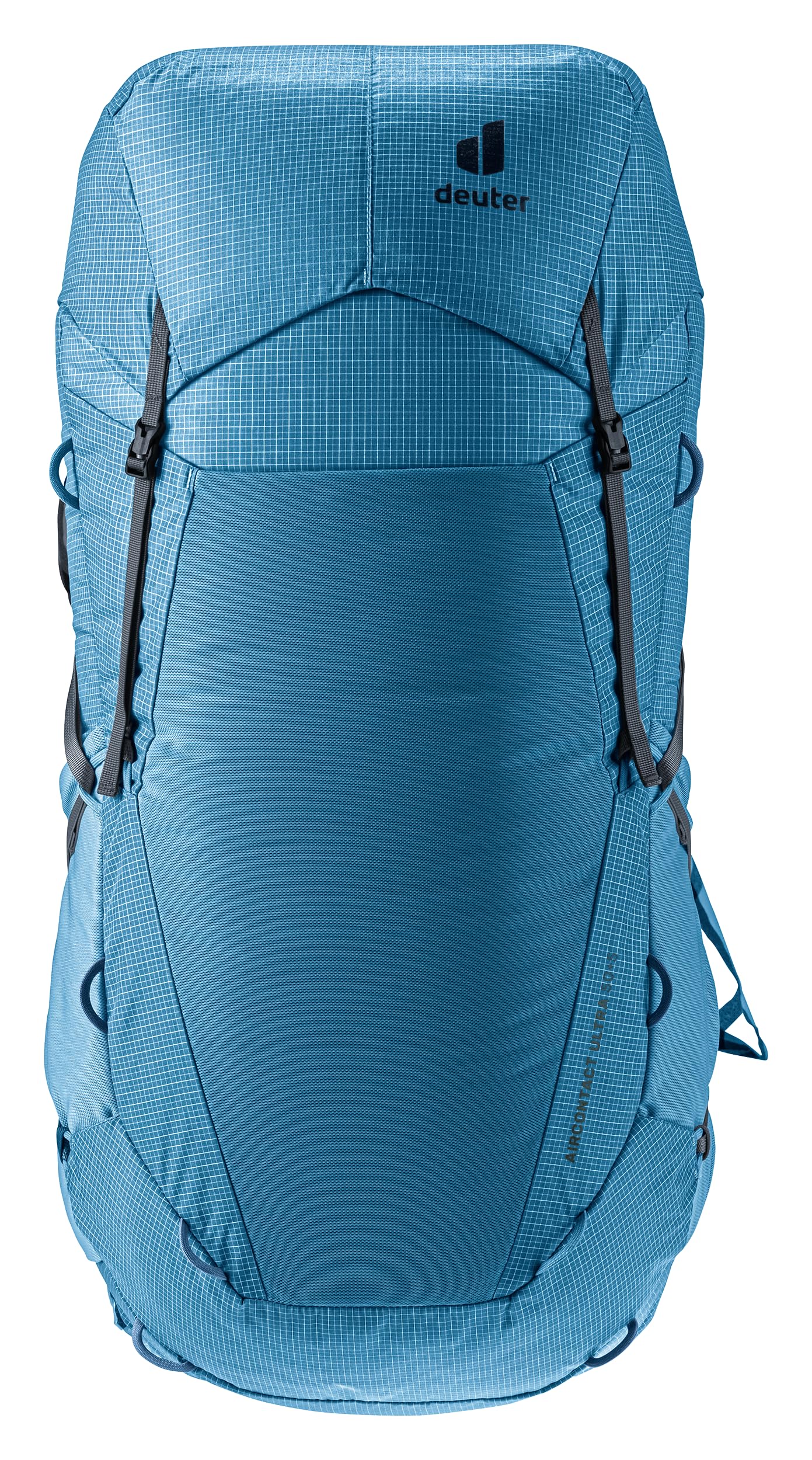 Deuter Aircontact Ultra 50+5L lightweight frame supports heavy loads.