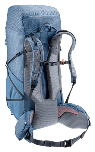 Deuter Aircontact Ultra 50+5L ventilated hip belt for comfort.