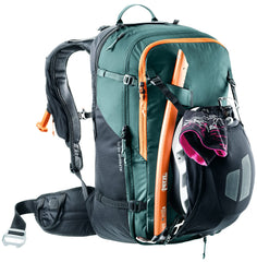 Deuter Alproof 30L SL diagonal ski and snowboard attachment keeps gear secure