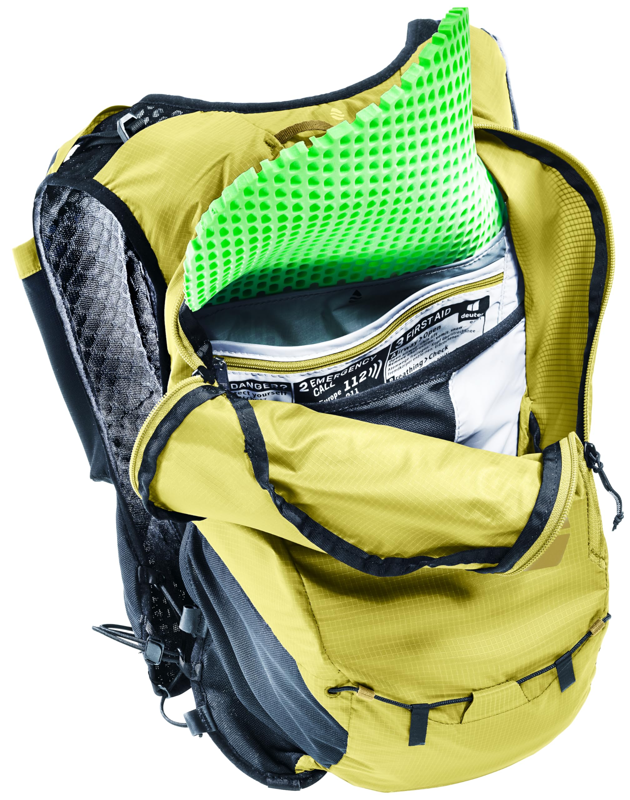 Removable back foam offers extra light-weight options