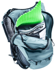 Deuter Ascender 7 pole holder integrated into strap for easy access.
