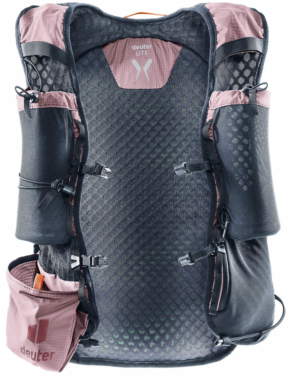 Deuter Ascender 7L grape back ventilation view ideal for hot climbs