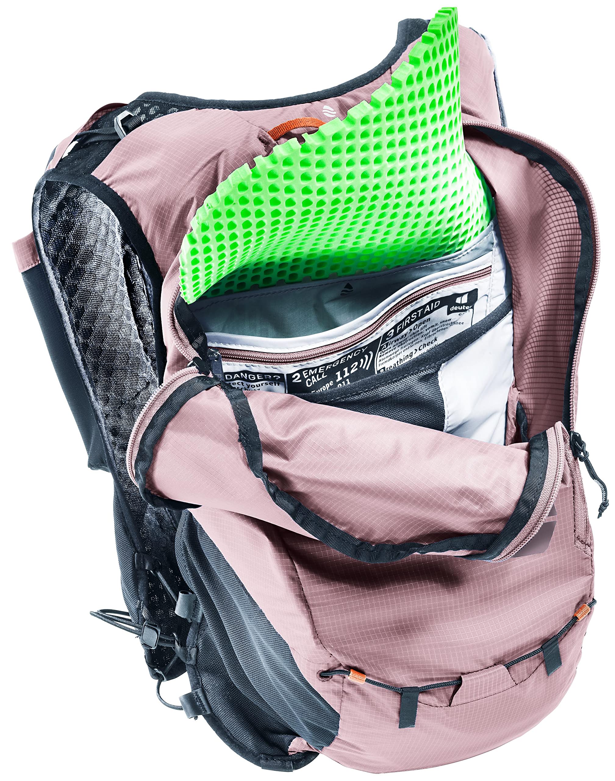 Deuter Ascender 7L grape trekking pole attachments for stable gear on rugged trails