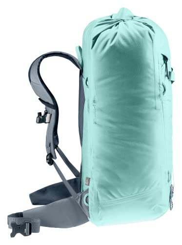 Deuter Durascent 28L SL waterproof front pocket for secure quick access.