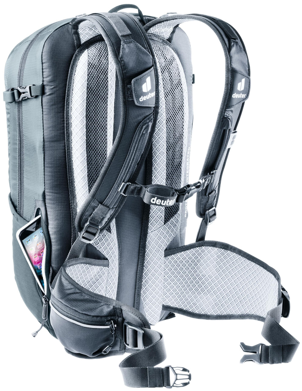 Deuter Flyt 14 hip fin pockets keep small items organized.