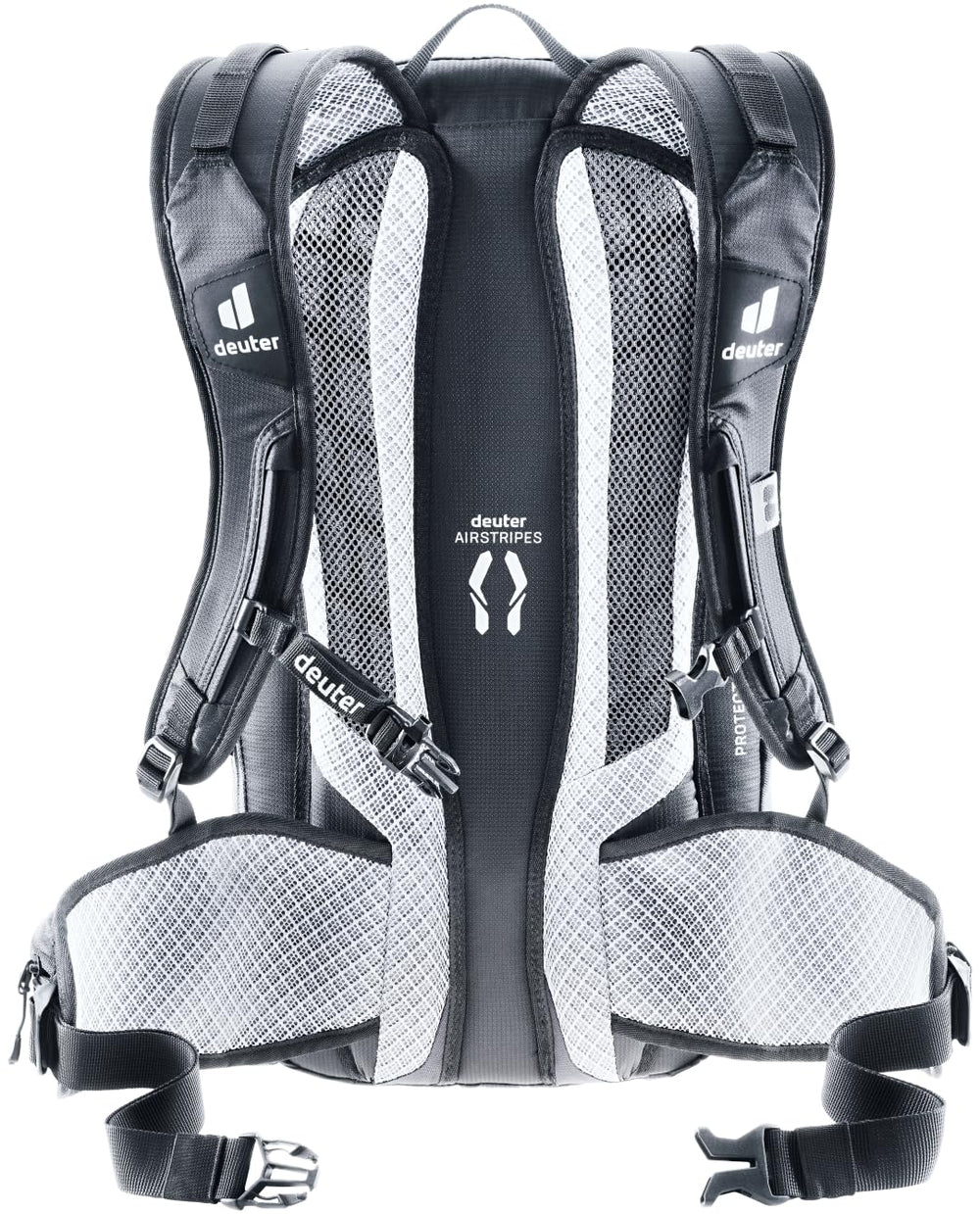 Deuter Flyt 14 stabilizer straps secure the pack on rough terrain.