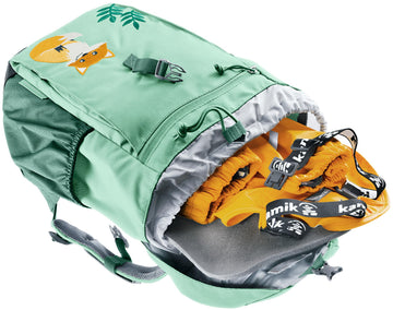 Deuter Forest Fox 14L removable sitting mat ready for rest breaks