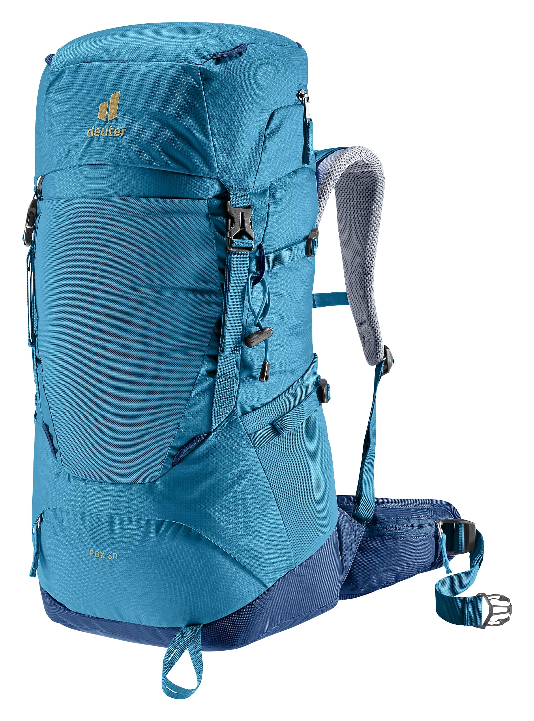 Deuter Fox 30 front view in Wave Nightblue for kids' hiking use