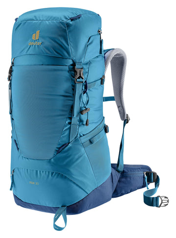 Deuter Fox 30 front view in Wave Nightblue for kids' hiking use