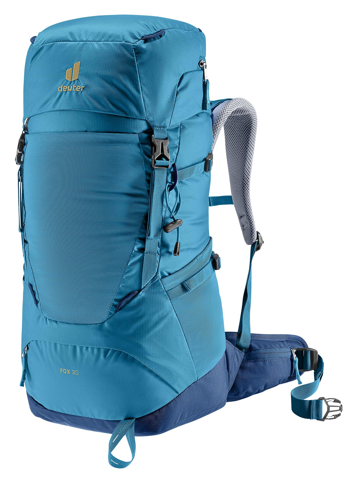 Deuter Fox 30 front view in Wave Nightblue for kids' hiking use