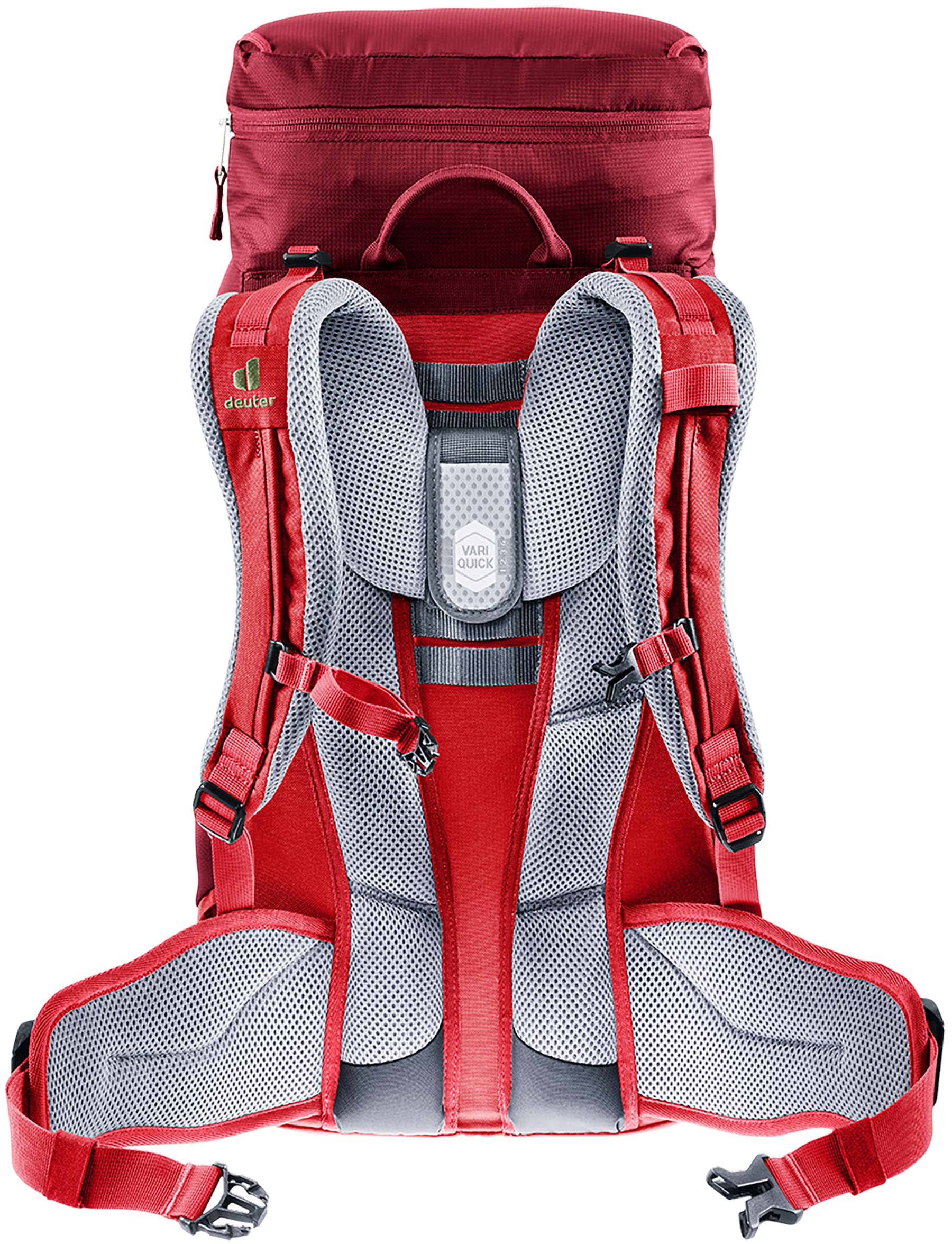 Deuter Fox 30 features VariQuick back length adjustment for growing comfort.