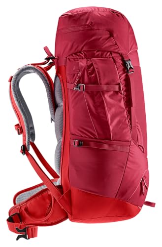 Deuter Fox 40 ergonomic back pads providing ventilation on long treks