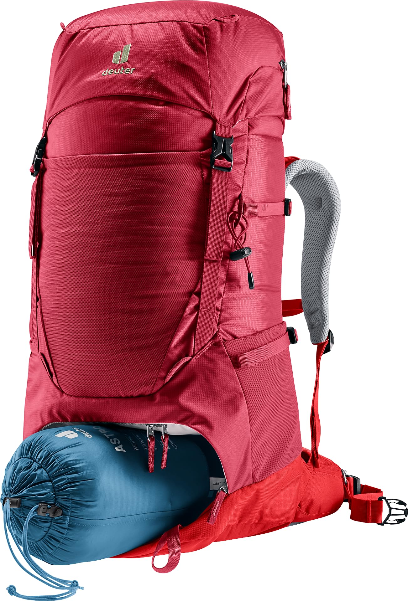 Deuter Fox 40 SOS-Label pocket with safety tips for on-trail use