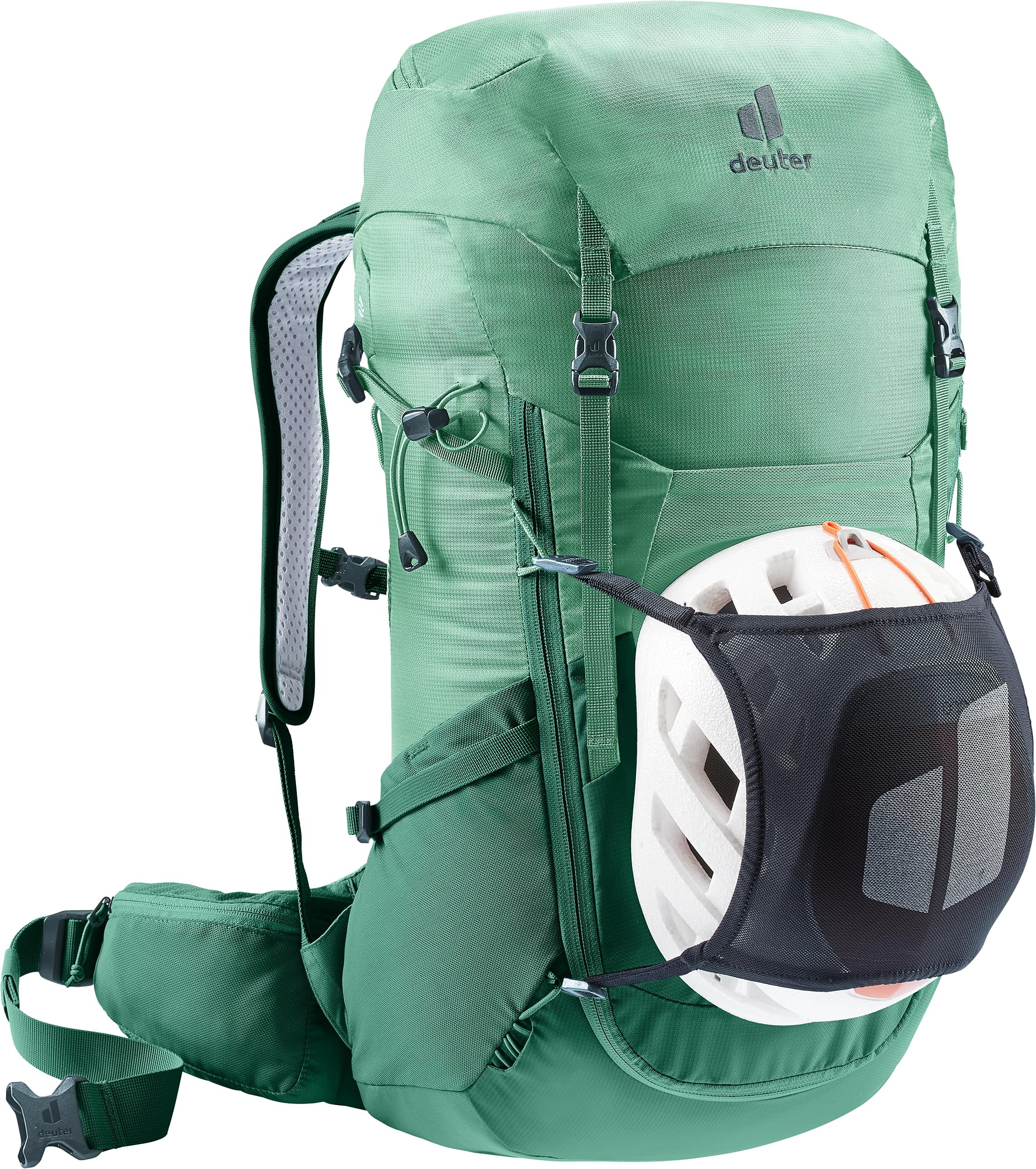 Deuter Futura 24 SL elastic spring steel frame ensures stable load transfer.