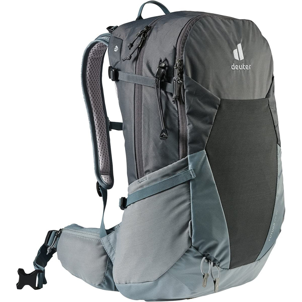 Deuter Futura 25 SL ActiveFit shoulder straps adapting to movement.