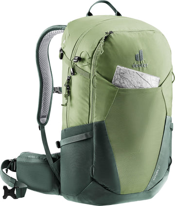 Deuter Futura 27 aircomfort sensic backpanel highlights ventilated support on hot days