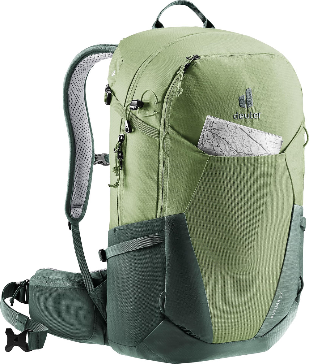 Deuter Futura 27 aircomfort sensic backpanel highlights ventilated support on hot days
