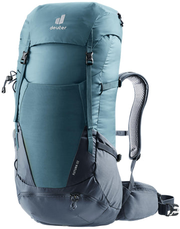 Deuter Futura 32 backpack front view highlighting lightweight design for all-day hikes